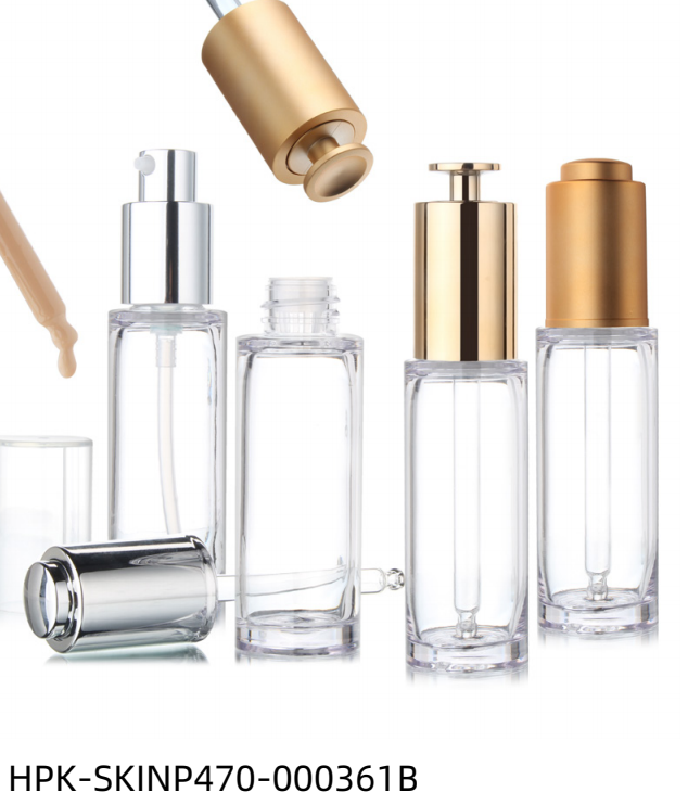 Transparent Plastic Lotion Bottle & Pipette Dropper Bottle & Spray Bottle